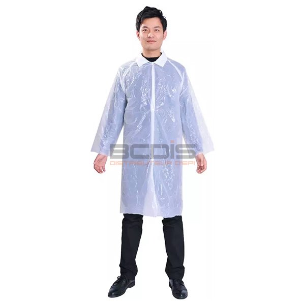 Blouse à usage court en polyéthylène