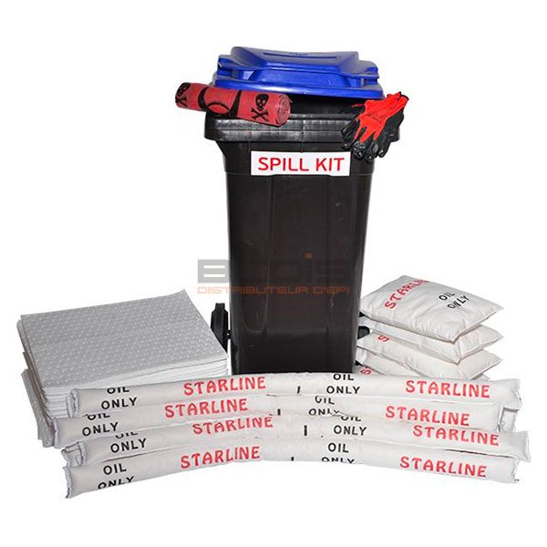 Kit de déversement hydrocarbure 120L
