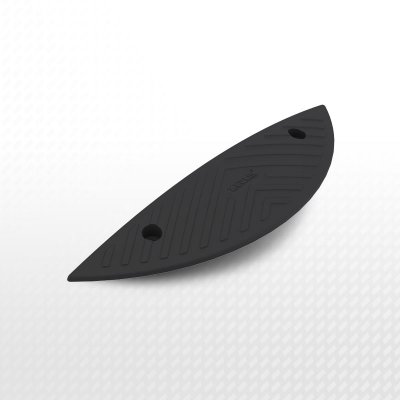 Embout de ralentisseur en caoutchouc noir 60 cm
