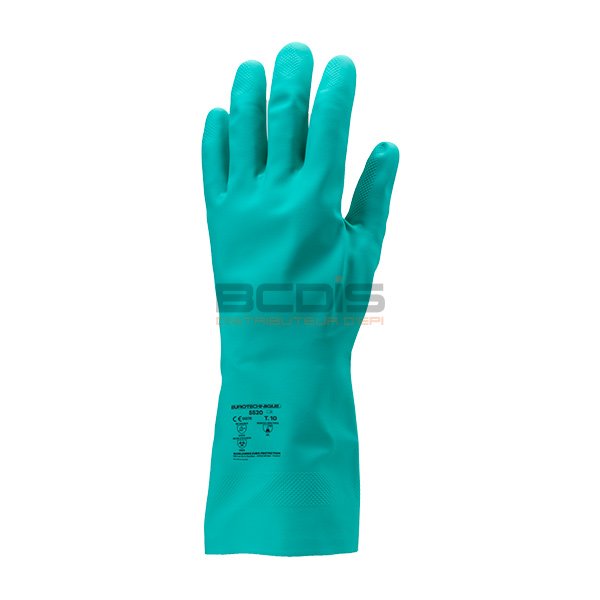 Gant nitrile vert protection chimique N5520