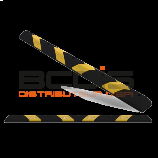 Butée de roue noir jaune