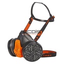 Demi-masque de protection respiratoire bi-filtre 756