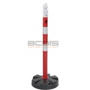 Poteau Signalétique 63 mm zeplin 1m (double réflecteur)